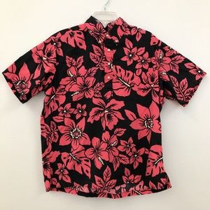 Reyn Spooner Red Flower Aloha Shirt